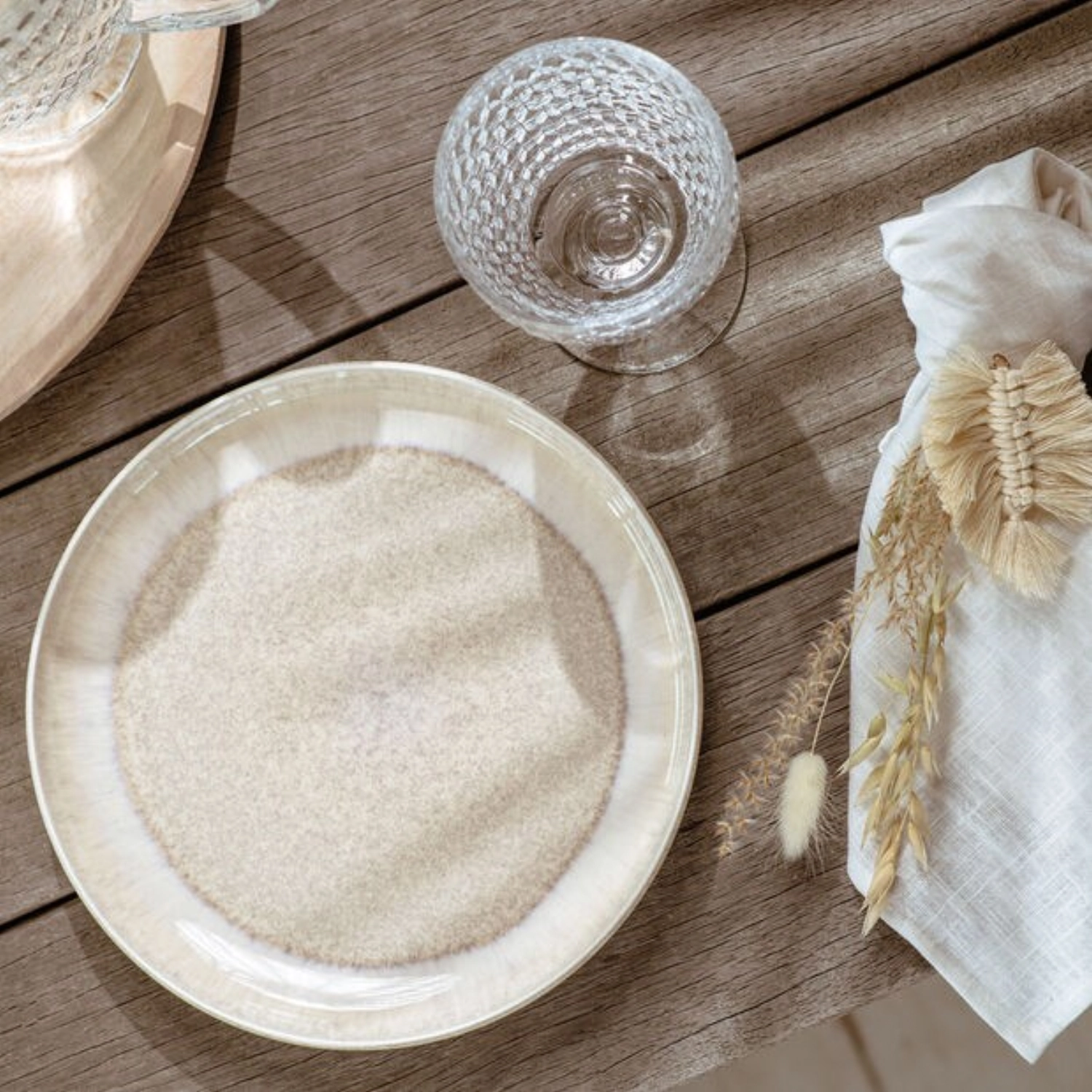 Perlemor Sand Frühstücksteller