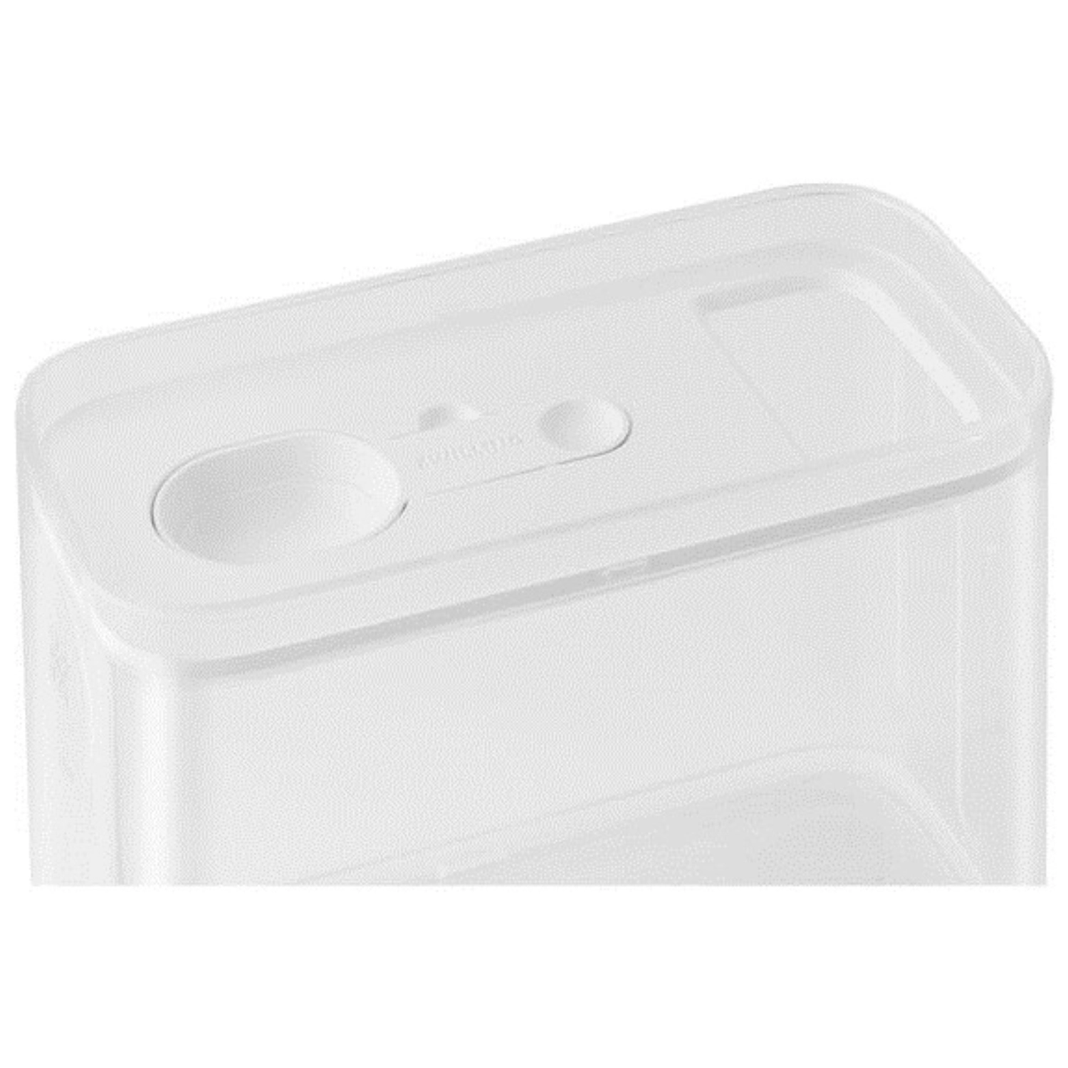 Cube box m, 7.6x21.4x10.7cm, 700ml, transparent-blanc