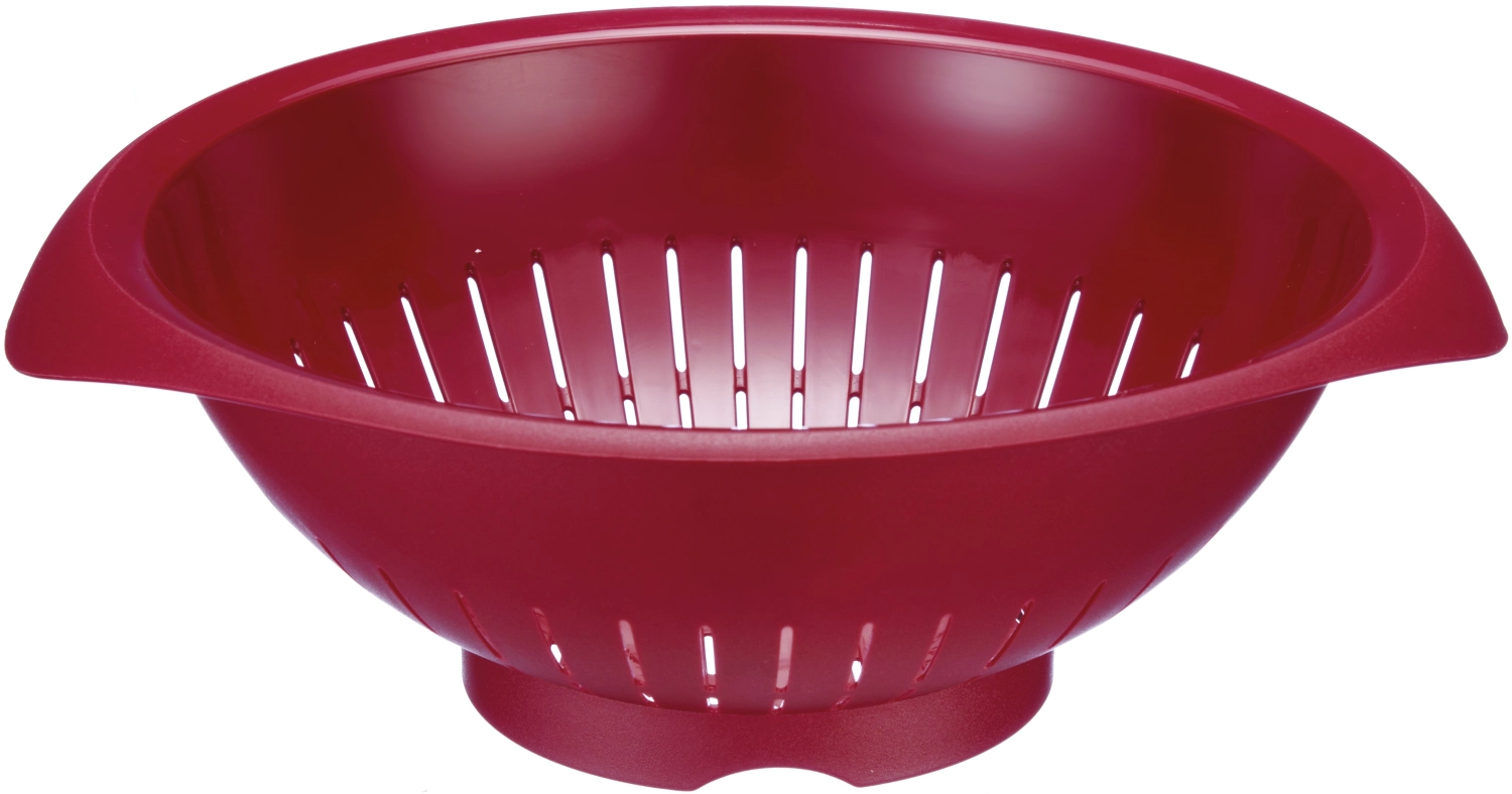 Passoire à salade, rouge, d25cm, 28x31x11cm