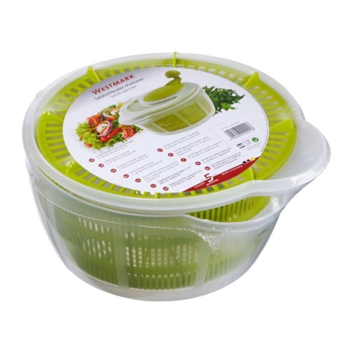 Essoreuse à salade fortuna, vert pomme, 30x26x20cm, 5 lt