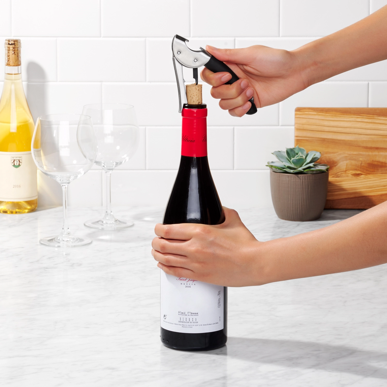 Good Grips Steel Doppelhebel-Kellnermesser