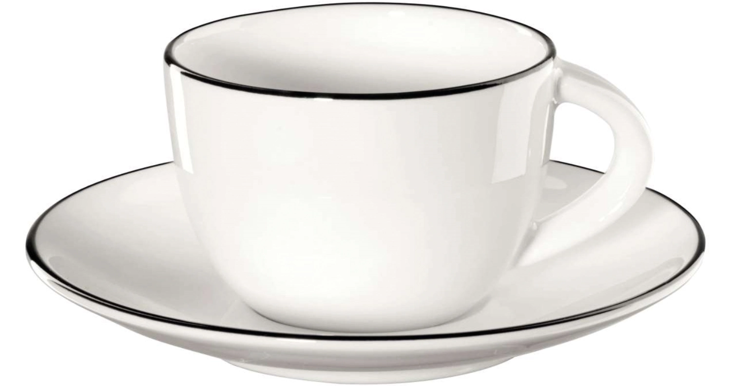 À Table ligne noire Tasse à espresso a. soucoupe