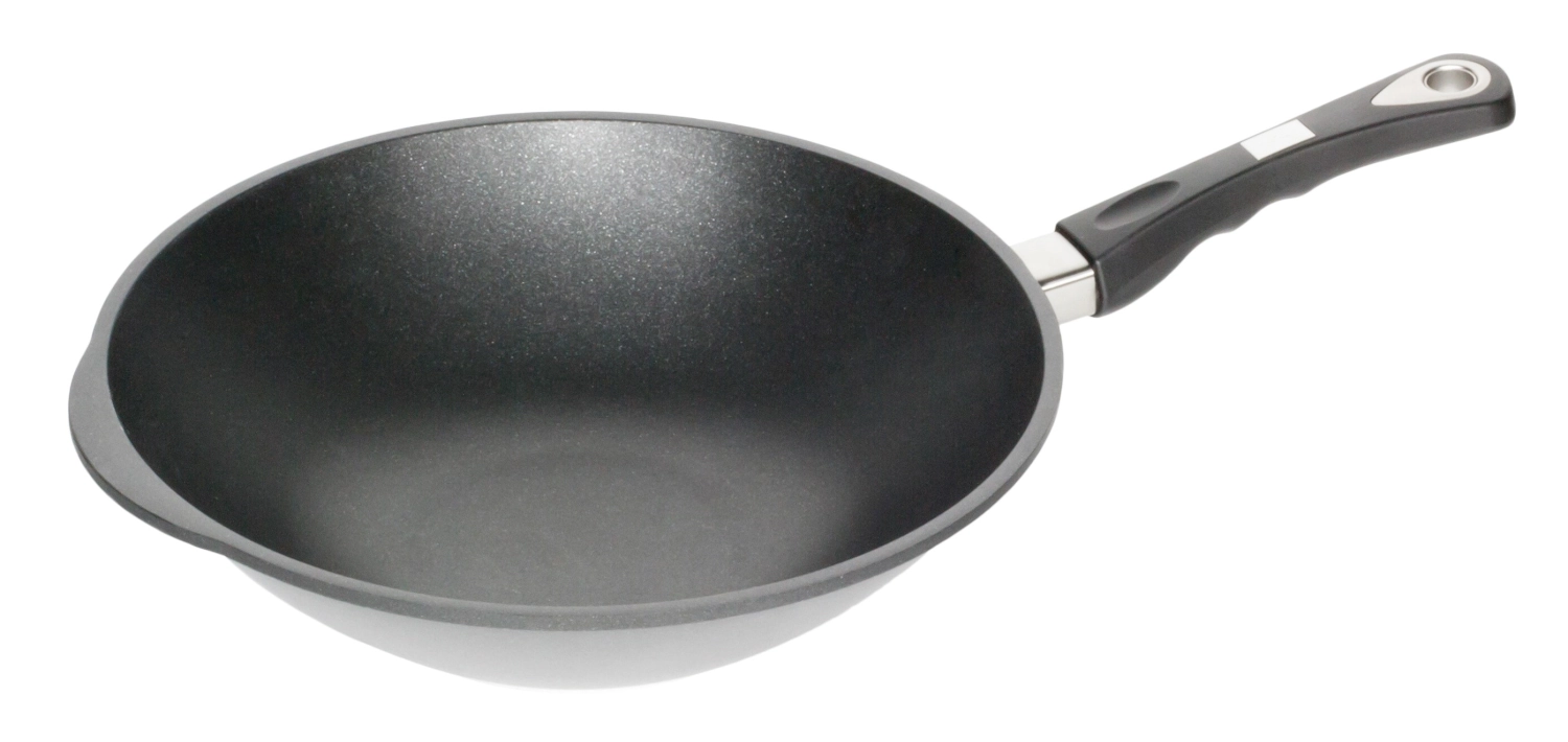Wok D32cm, H11cm mit Stiel