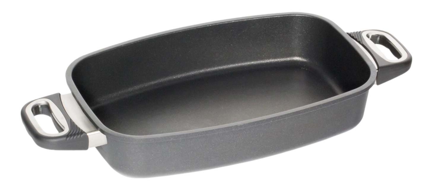 Induktion Bräter 33x21cm, H6cm m. Griffen