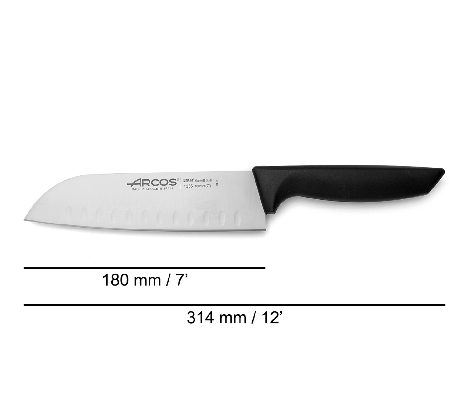 Niza couteau santoku lame 18cm