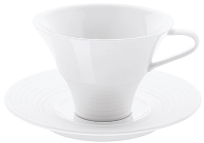 Pulse Kaffee- und Teetasse mit Unterteller