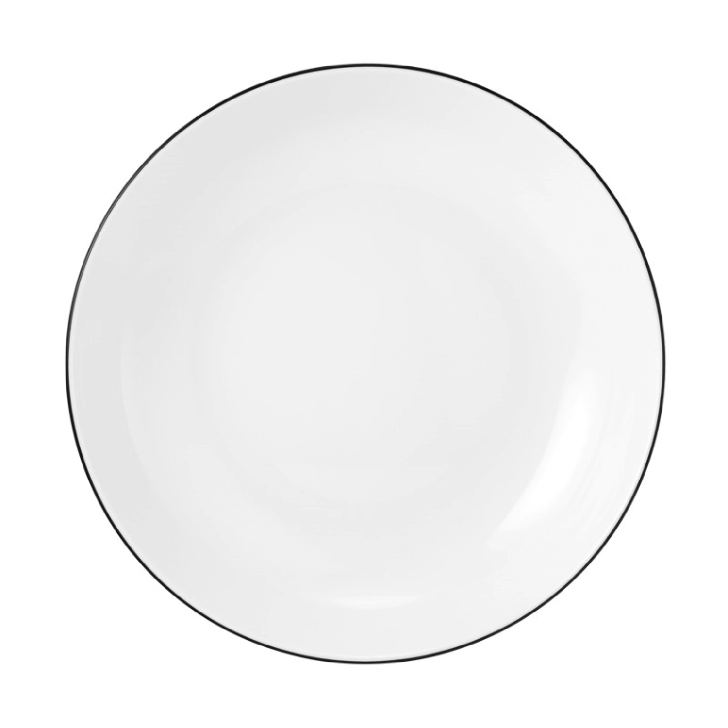 Seltmann Weiden Assiette à soupe ronde Lido Black Line