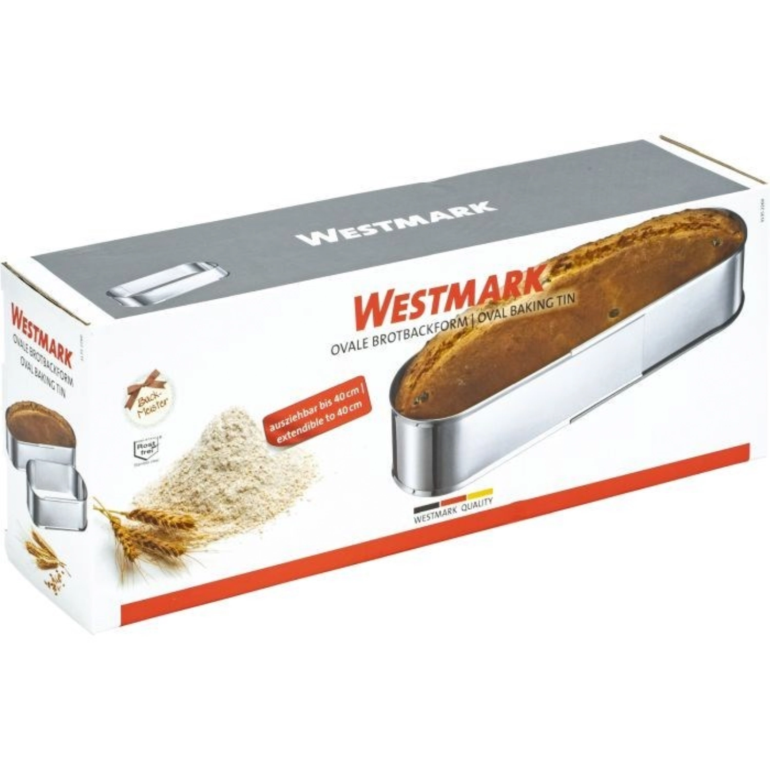 Moule à pâtisserie ovale, extensible de 27 à 40cm