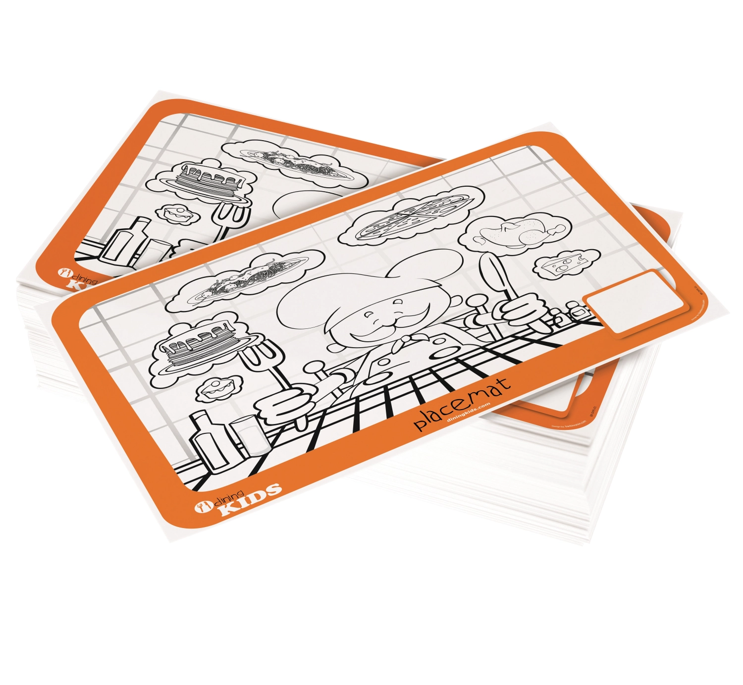 Set de table koch à peindre 200 pcs.