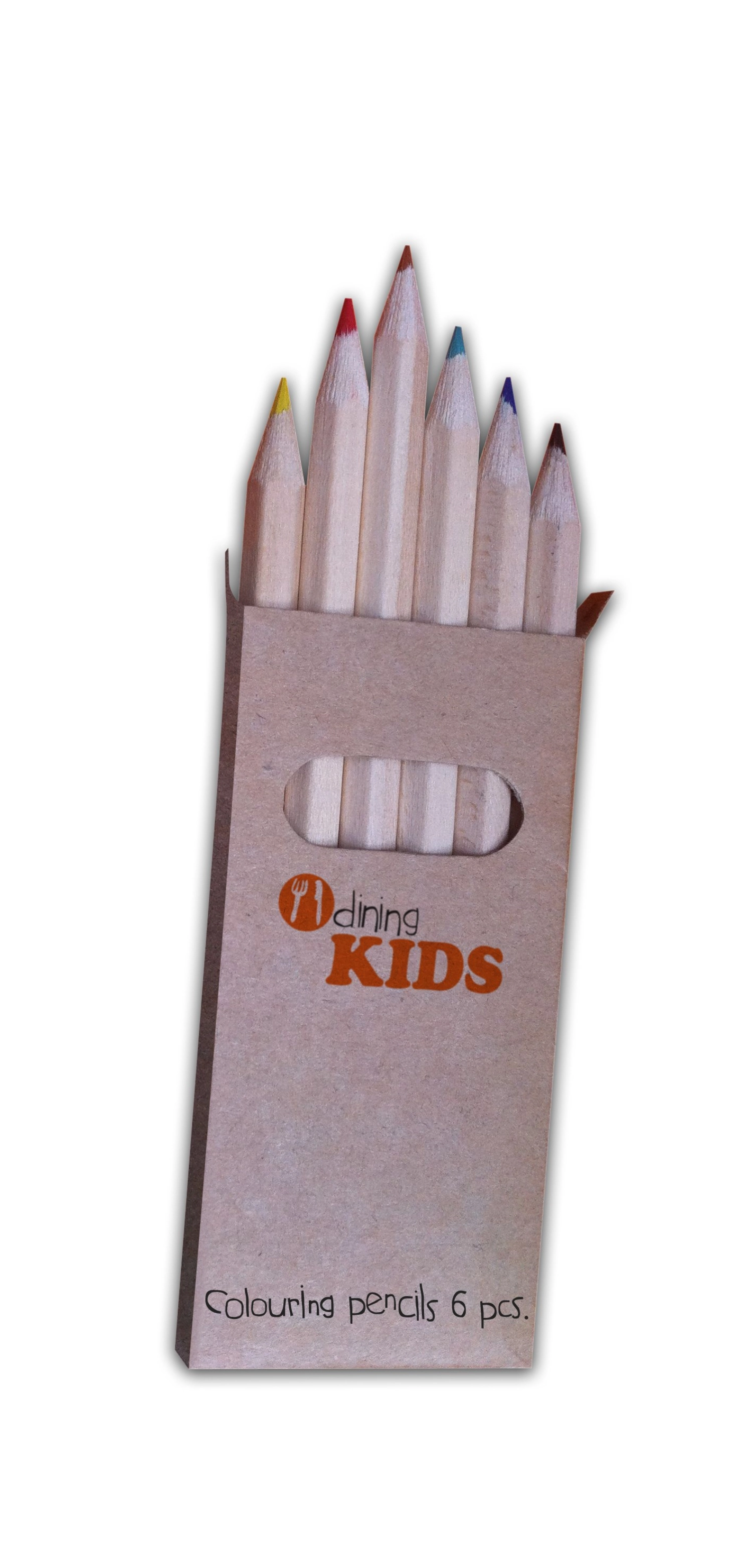24 pcs. crayons de couleur à 6 crayons par pc.
