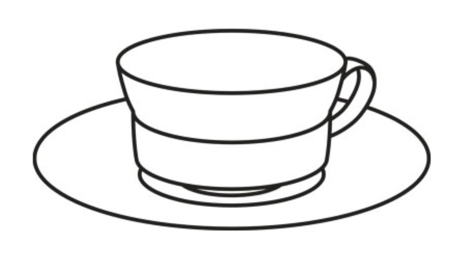 Soda Teetasse mit Unterteller