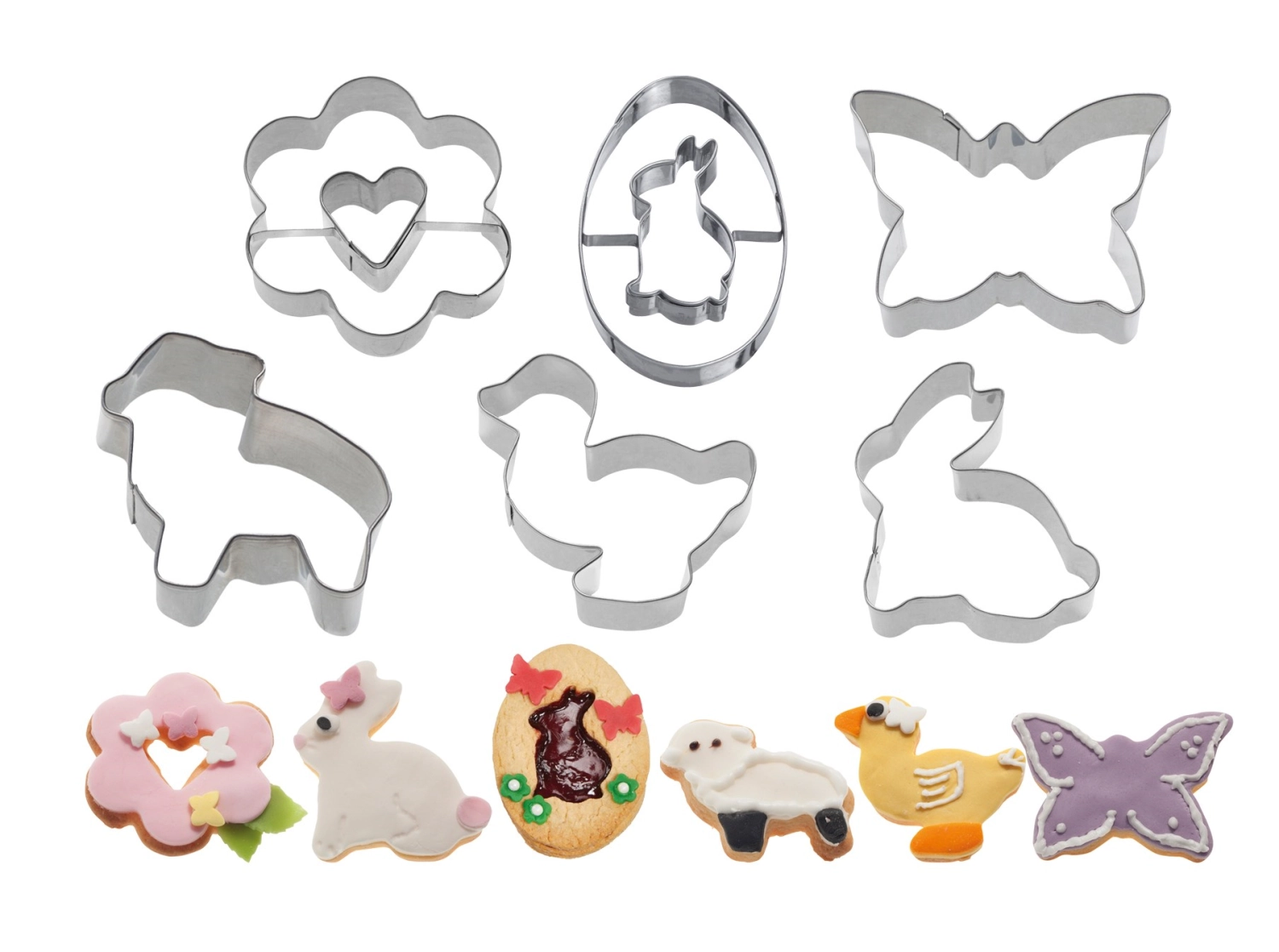 6tlg. Set Ausstechform