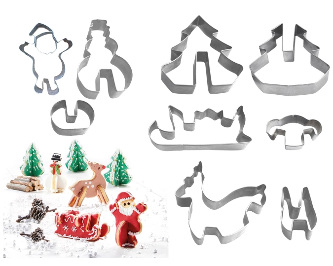 9-tlg. 3D Set Santa Claus is coming