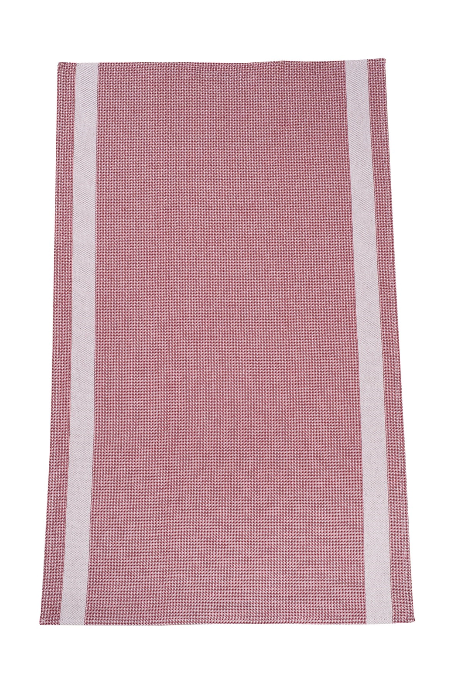 Drap gaufré 50x75cm, bordeaux a. bord blanc