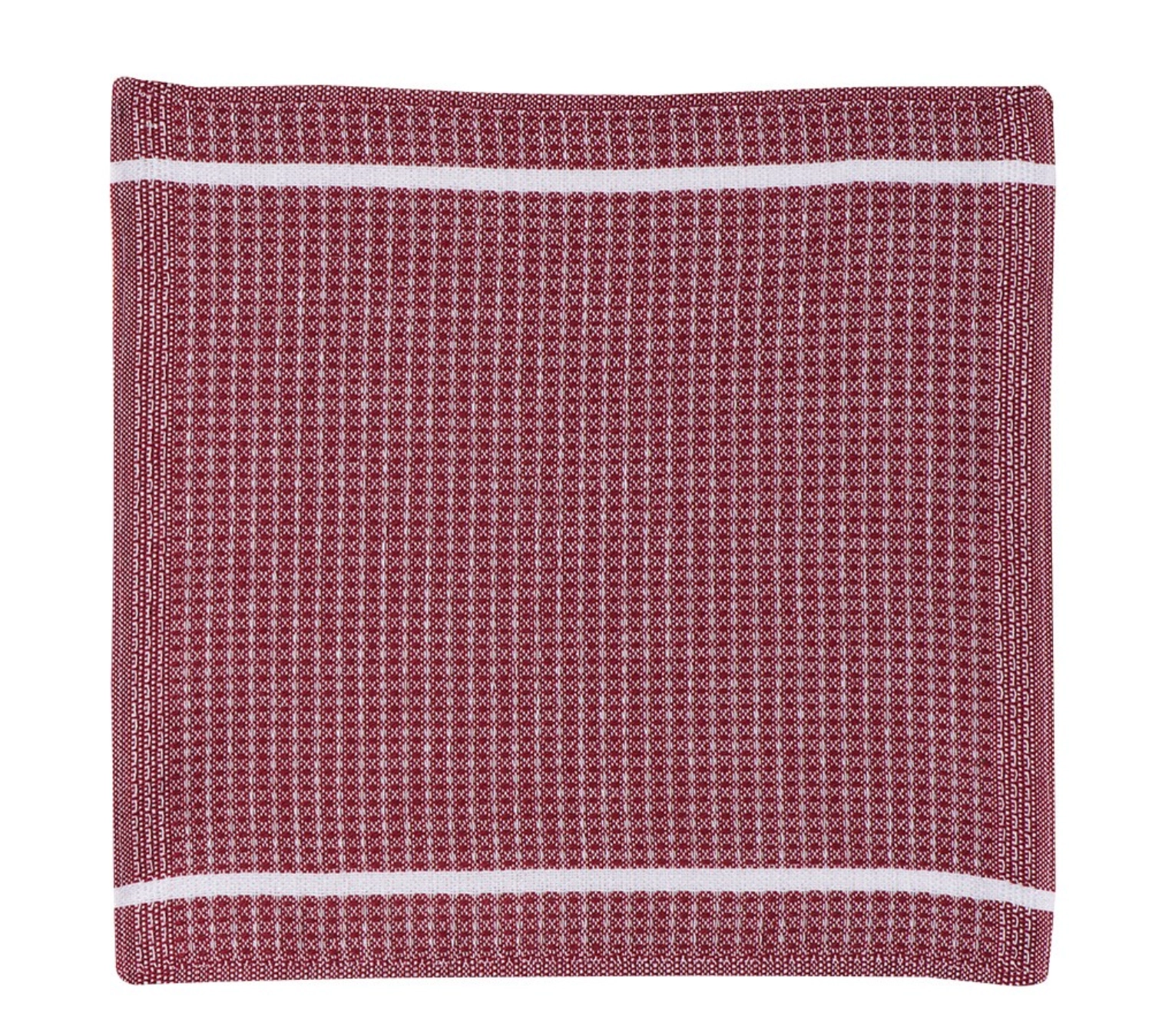 Spültuch 41x36cm, bordeaux/weiss