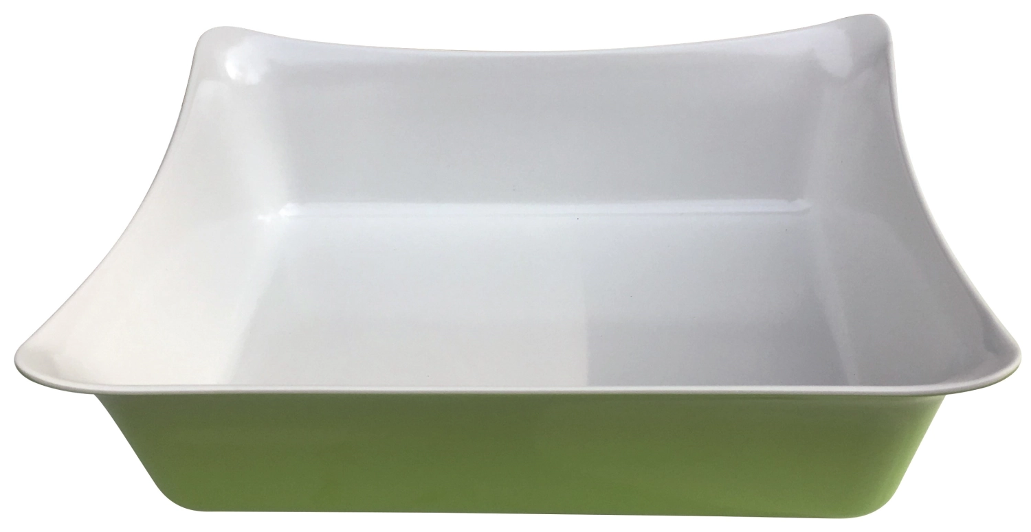 Plat de service GN 1/2 mélamine vert clair 32.5x26.5x10cm