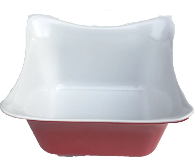 Servierschale GN 1/4 Melamin rot 26.5x16.2x10cm