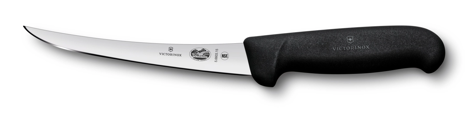 Fibrox Ausbeinmesser 15cm, gebogene Klinge