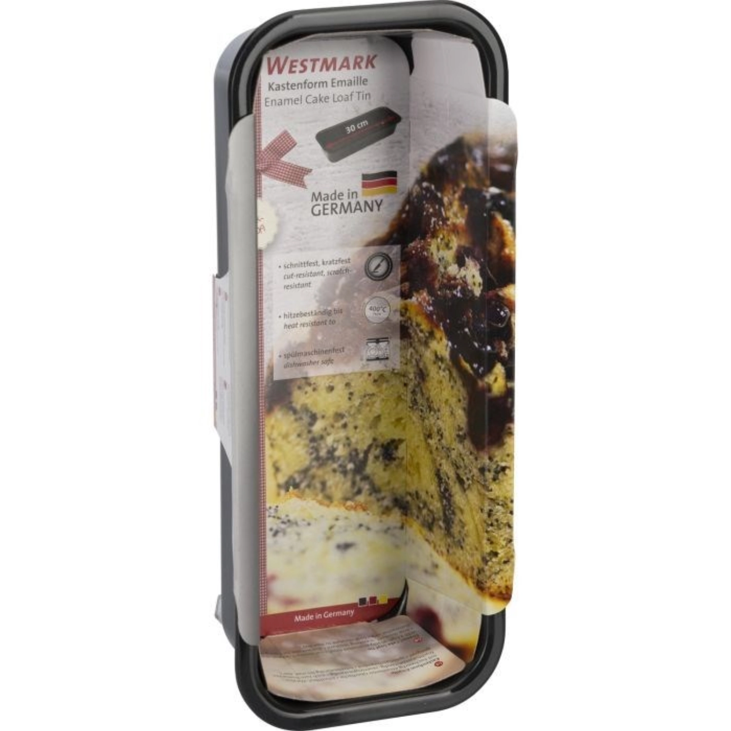 Coffret moule à cake émaillé, l 30cm