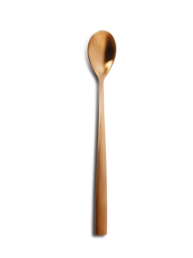 Barcelona Longdrinklöffel 18/10 kupfer matt
