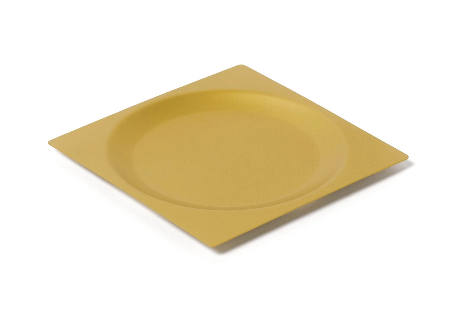 Lab 18/10 assiette en acier inoxydable, carrée, 1 portion, I