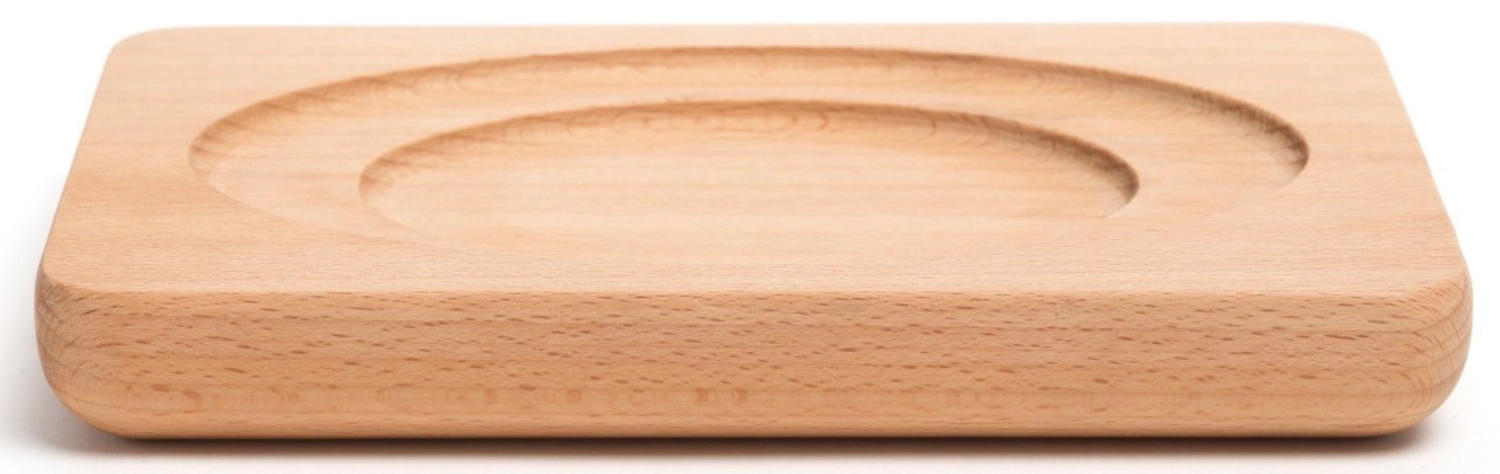 Dessous de plat en bois ovale 20x14cm