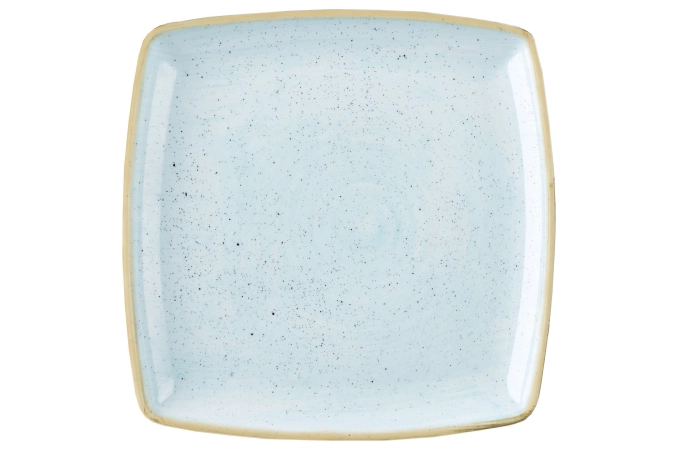 Assiette carree duck egg 26cm