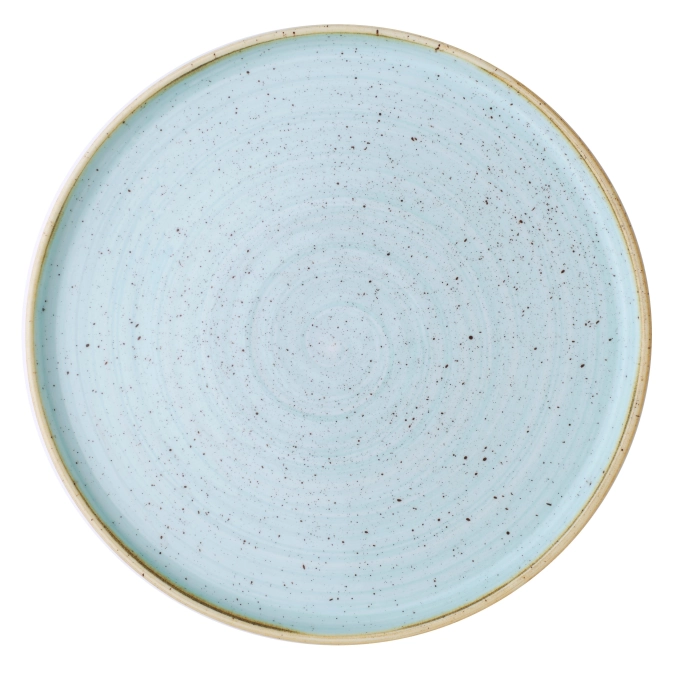 Stonecast Duck Egg Assiette plate enveloppante bleue
