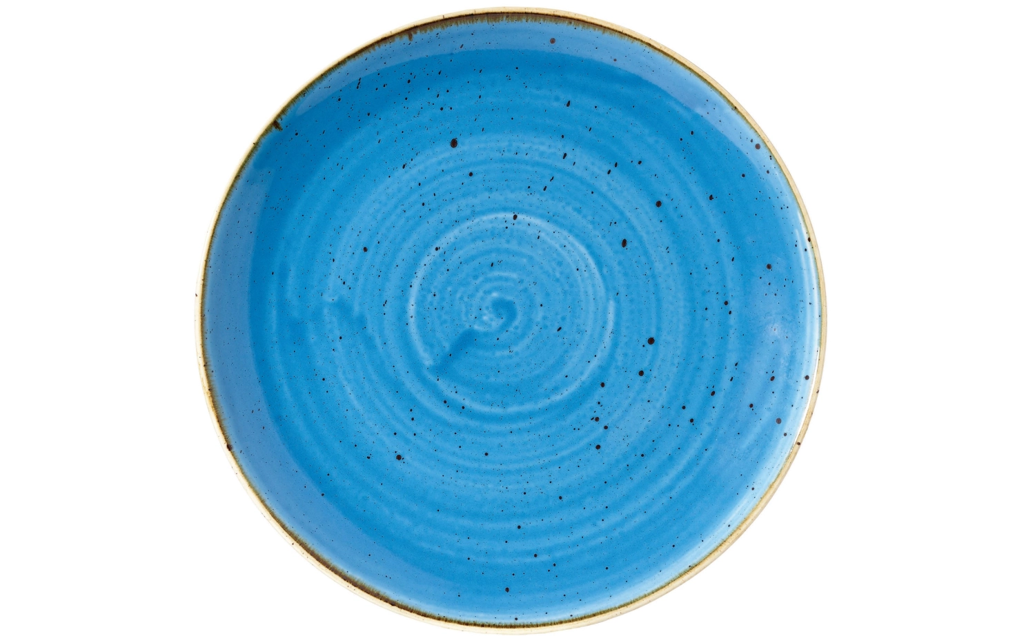 Stonecast Cornflower Blue Coupe Teller flach