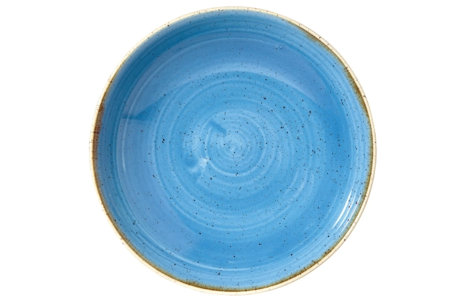 Stonecast cornflower blue coupe assiette creuse 24.8cm