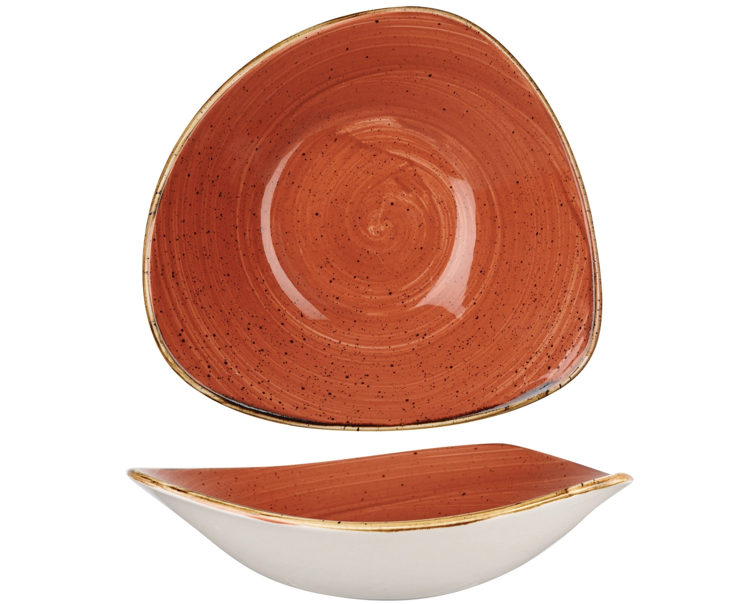 Stonecast Spiced Orange Triangel Schüssel