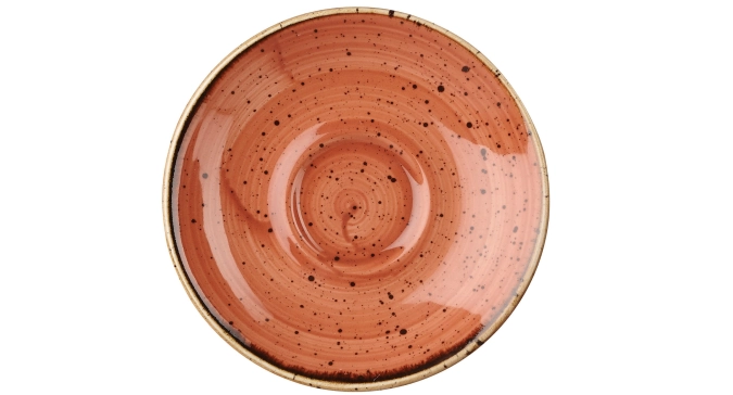 Stonecast spiced orange soucoupe espresso 11.8cm