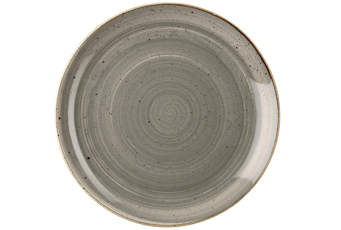 Assiette coupe plate peppercorn grey 26cm