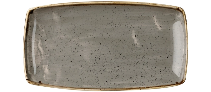Stonecast peppercorn grey plaque rectangulaire 29.5x15cm