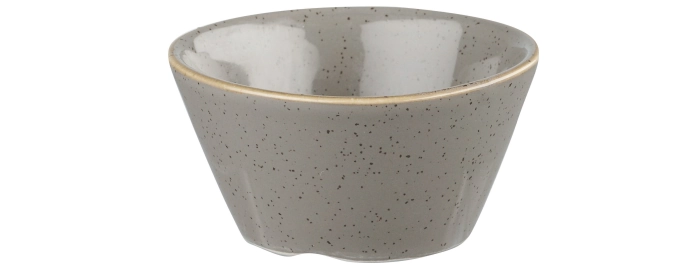 Stonecast peppercorn grey plat à sauce 9cl, d8cm h4.4cm
