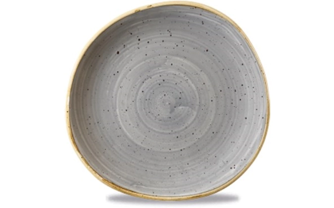 Stonecast Peppercorn Grey Organic Teller flach