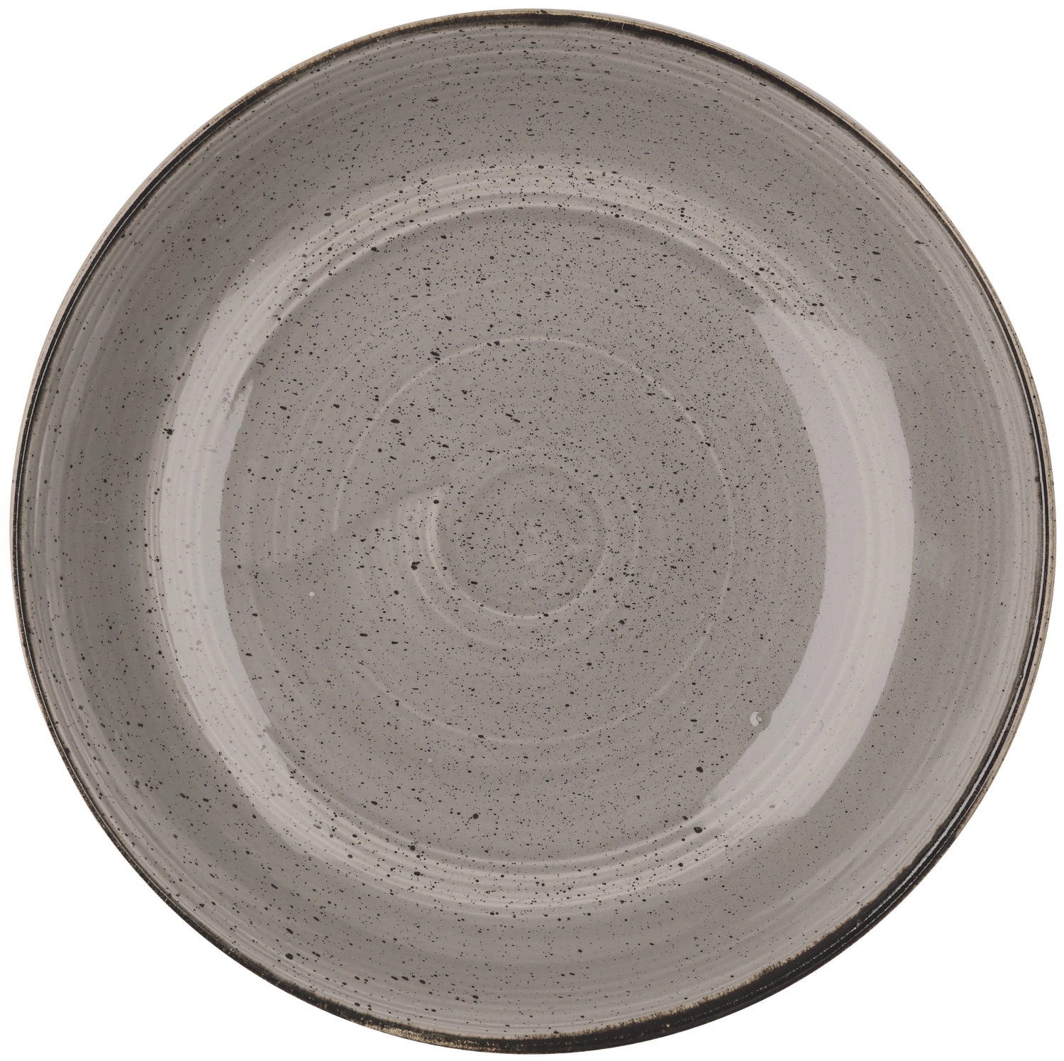Stonecast peppercorn grey coupe assiette creuse 31cm