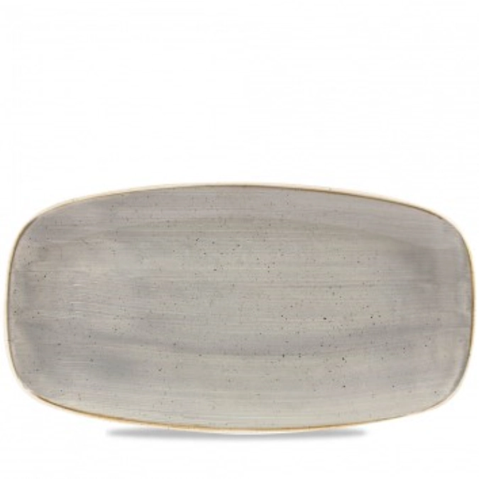 Stonecast peppercorn grey plat rectangulaire. no3