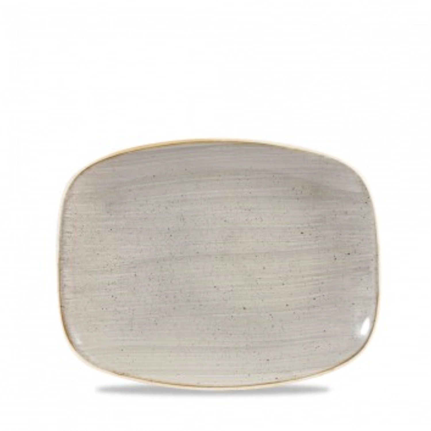 Assiette oblong plate grey