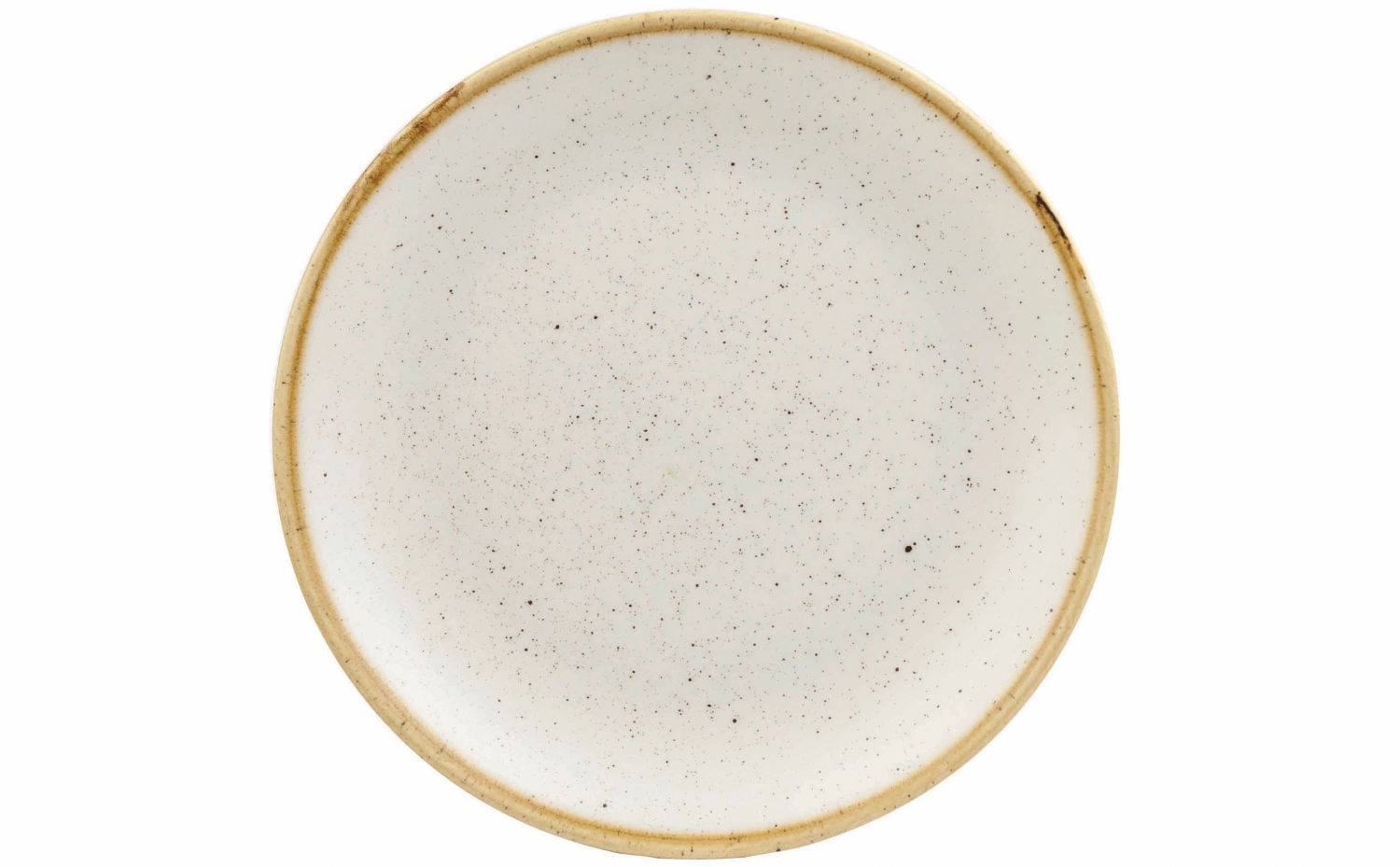 Stonecast barley white coupe assiette plate 21.7cm