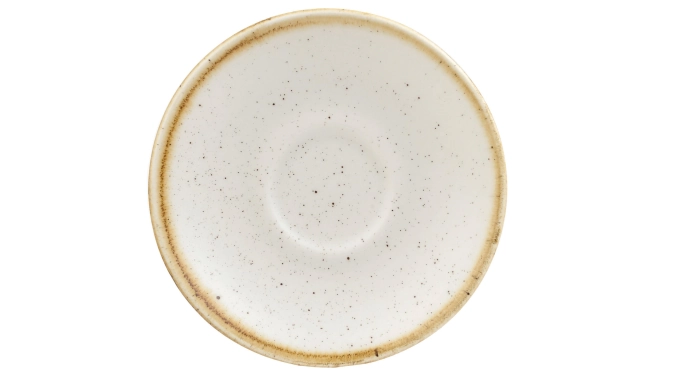 Stonecast barley white espresso soucoupe 11.8cm