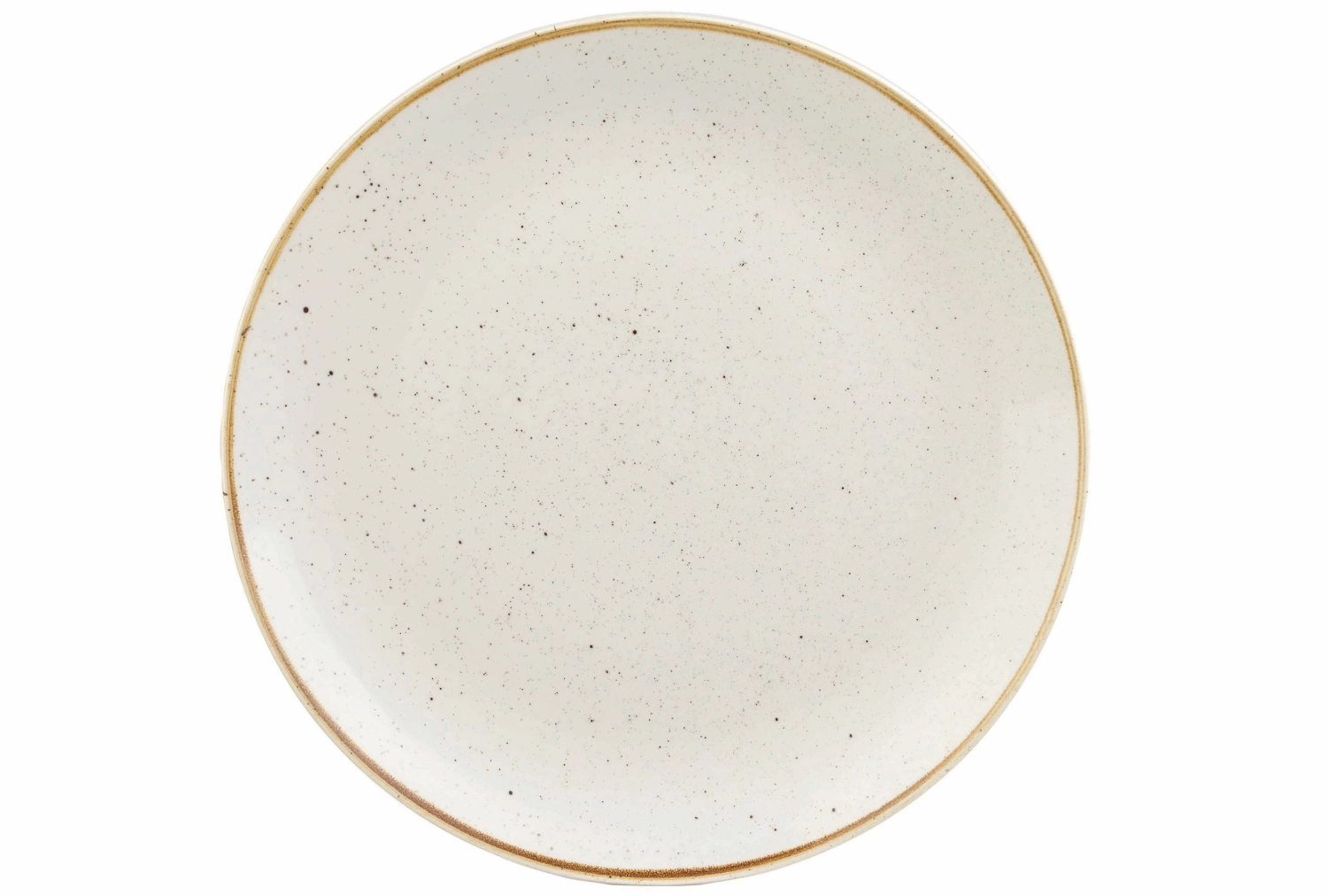 Stonecast barley white coupe assiette plate 32.4cm