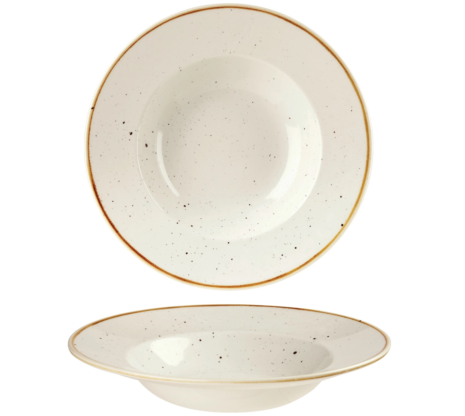 Stonecast barley white assiette creuse drapeau 28cm