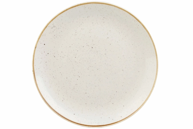 Stonecast barley white coupe assiette plate 26cm