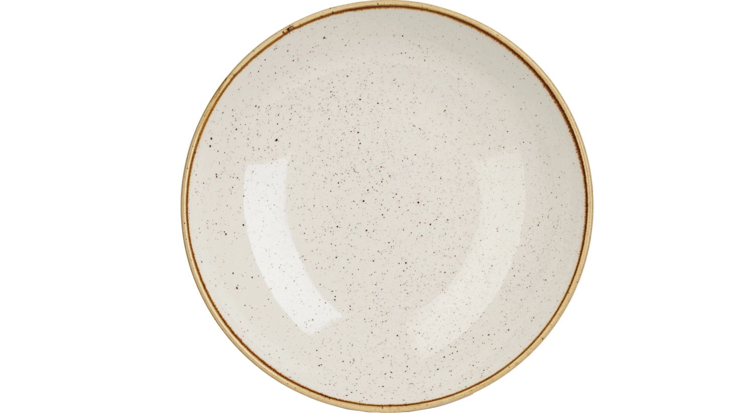 Assiette creuse white speckle 18.2cm 42.6cl