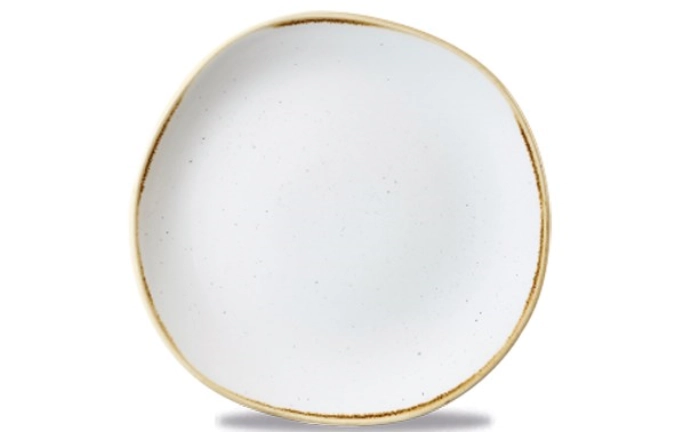 Stonecast barley white organic assiette plate 21cm