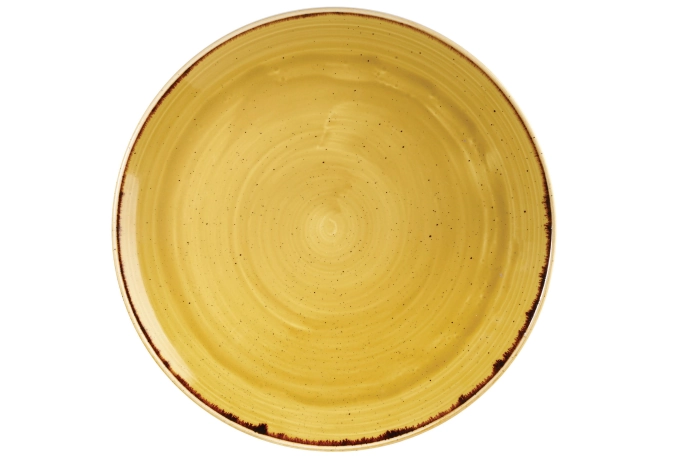 Assiette coupe plate mustard 28.8cm