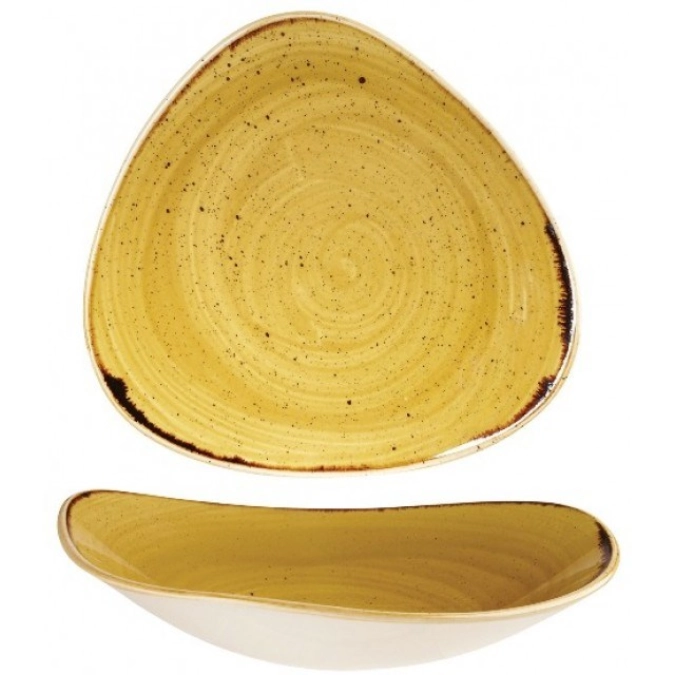 Bol triangle mustard 15.3cm