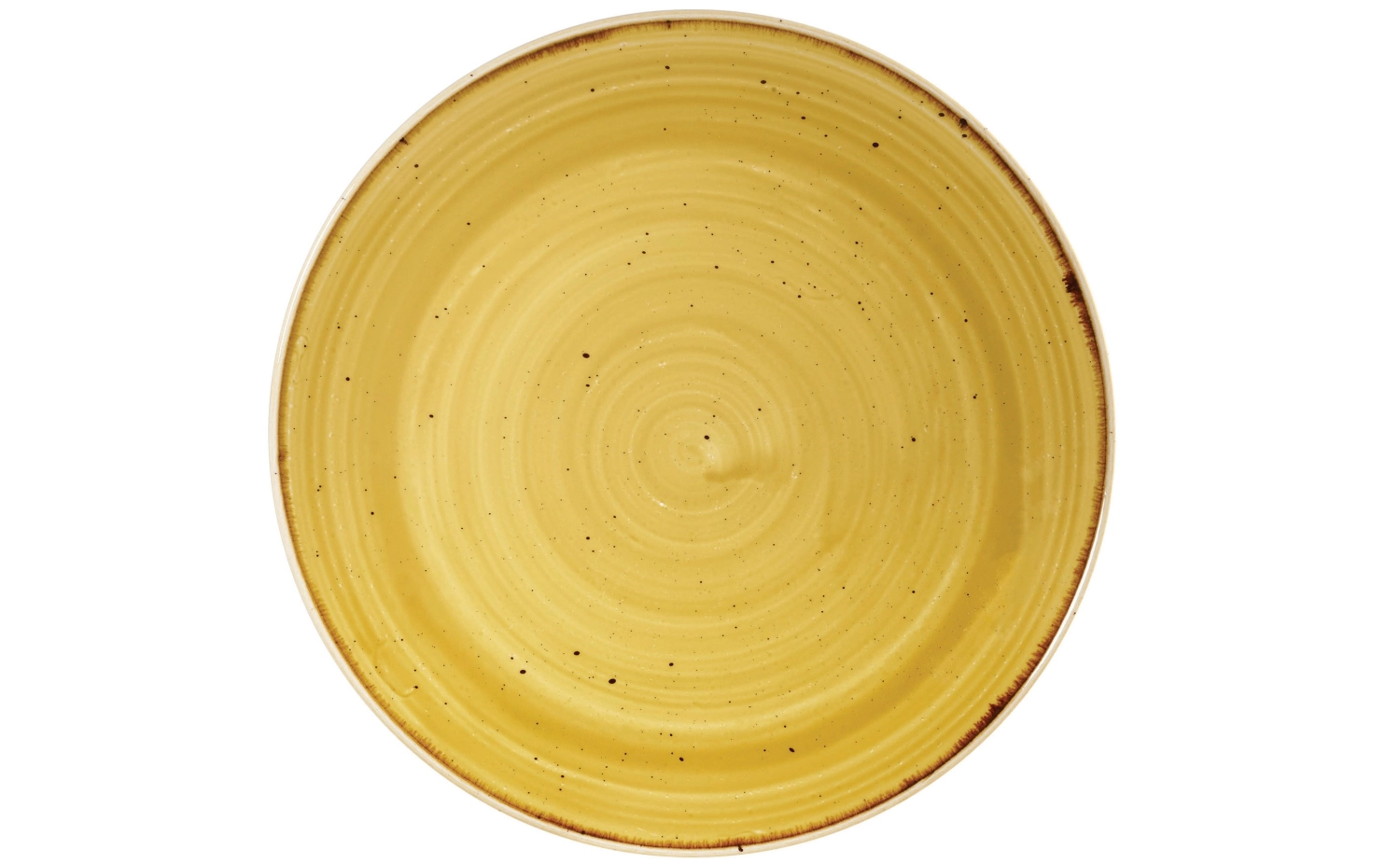 Assiette coupe plate mustard 16.5cm