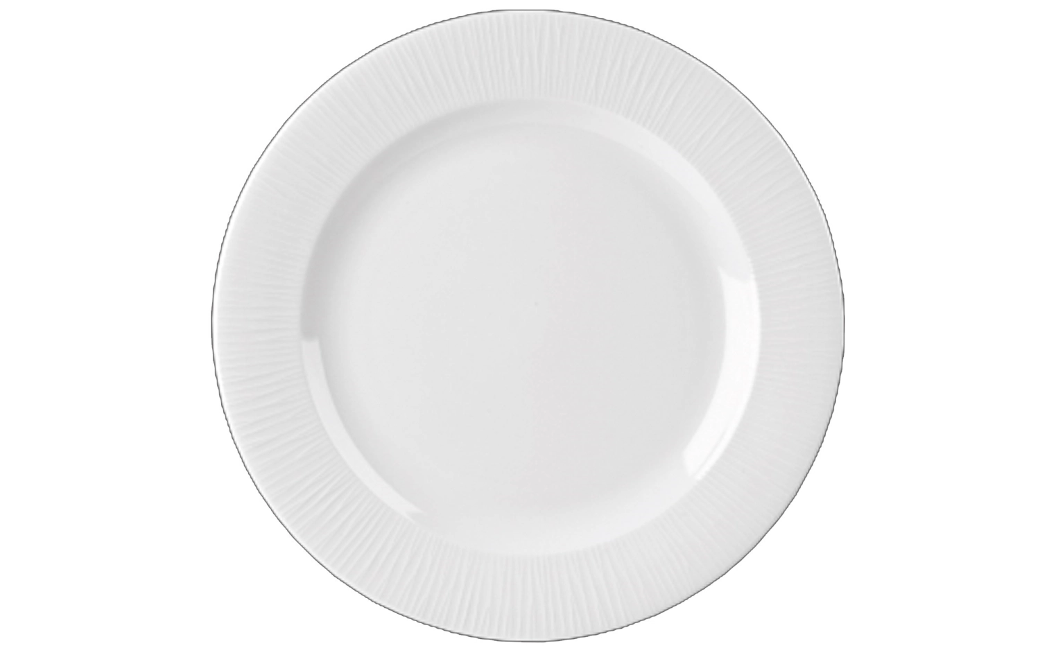 Bamboo White Teller halbtief Fahne schmal